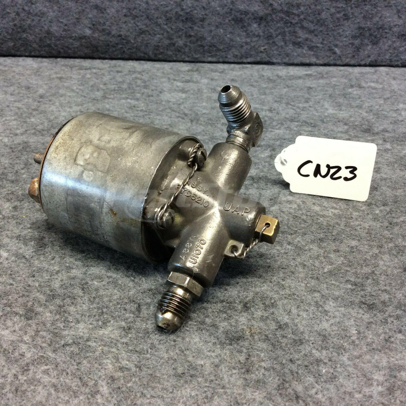 37D6210 United Aircraft Products 12V or 24V Oil Dilution Valve Assy